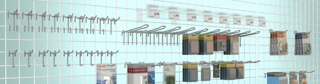крючки торговые нержавейка на сетку