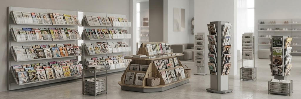торговые стойки для книг, прессы, журналов